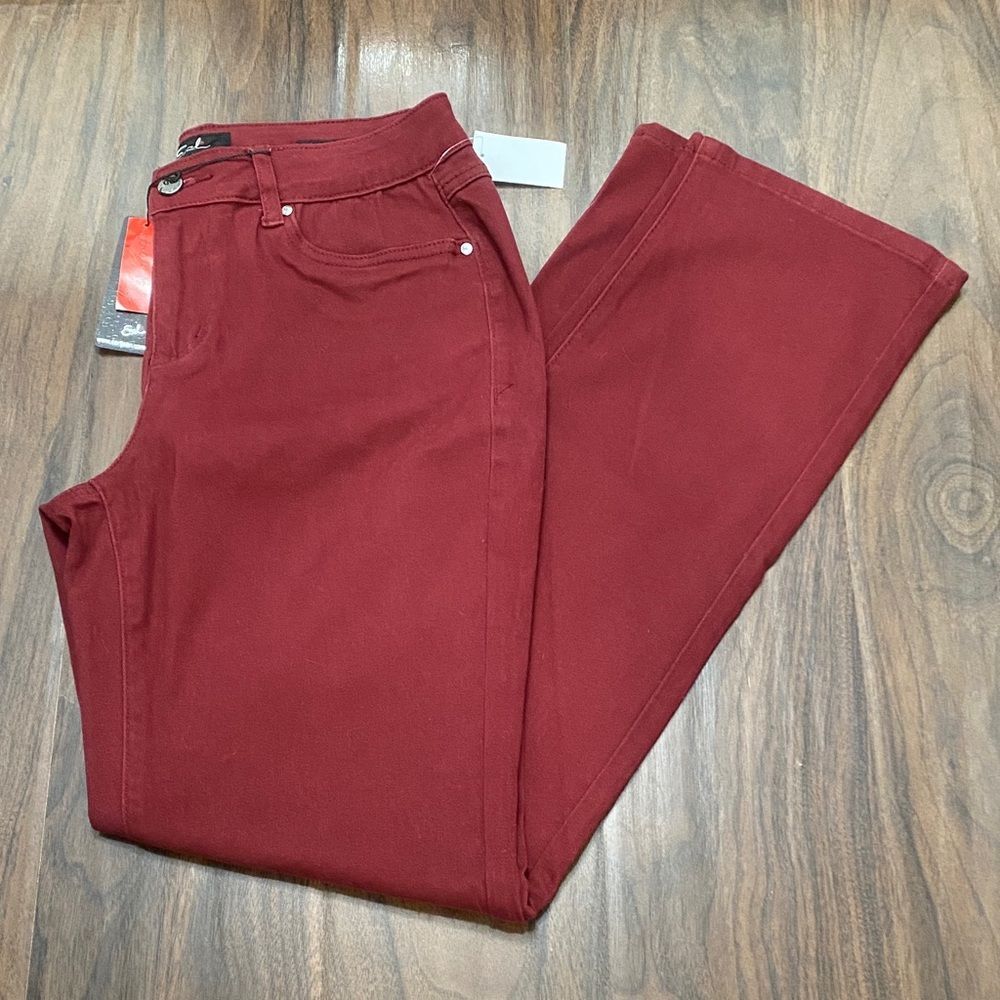 Earl Jeans Burgundy Straight Leg
